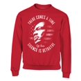 thumbnail image 3 of S4E Men's Martin Luther King Jr. Silence is Betrayal Crewneck Sweatshirt Large Navy, 3 of 4