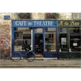 thumbnail image 2 of Hak, Chiu Tak 18x14 White Modern Wood Framed Museum Art Print Titled - Cafe du Theatre, 2 of 4
