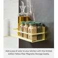 thumbnail image 4 of Yamazaki Home Magnetic Storage Caddy, Yellow, Steel, Supports 3.3 pounds, No Assembly, 4 of 8
