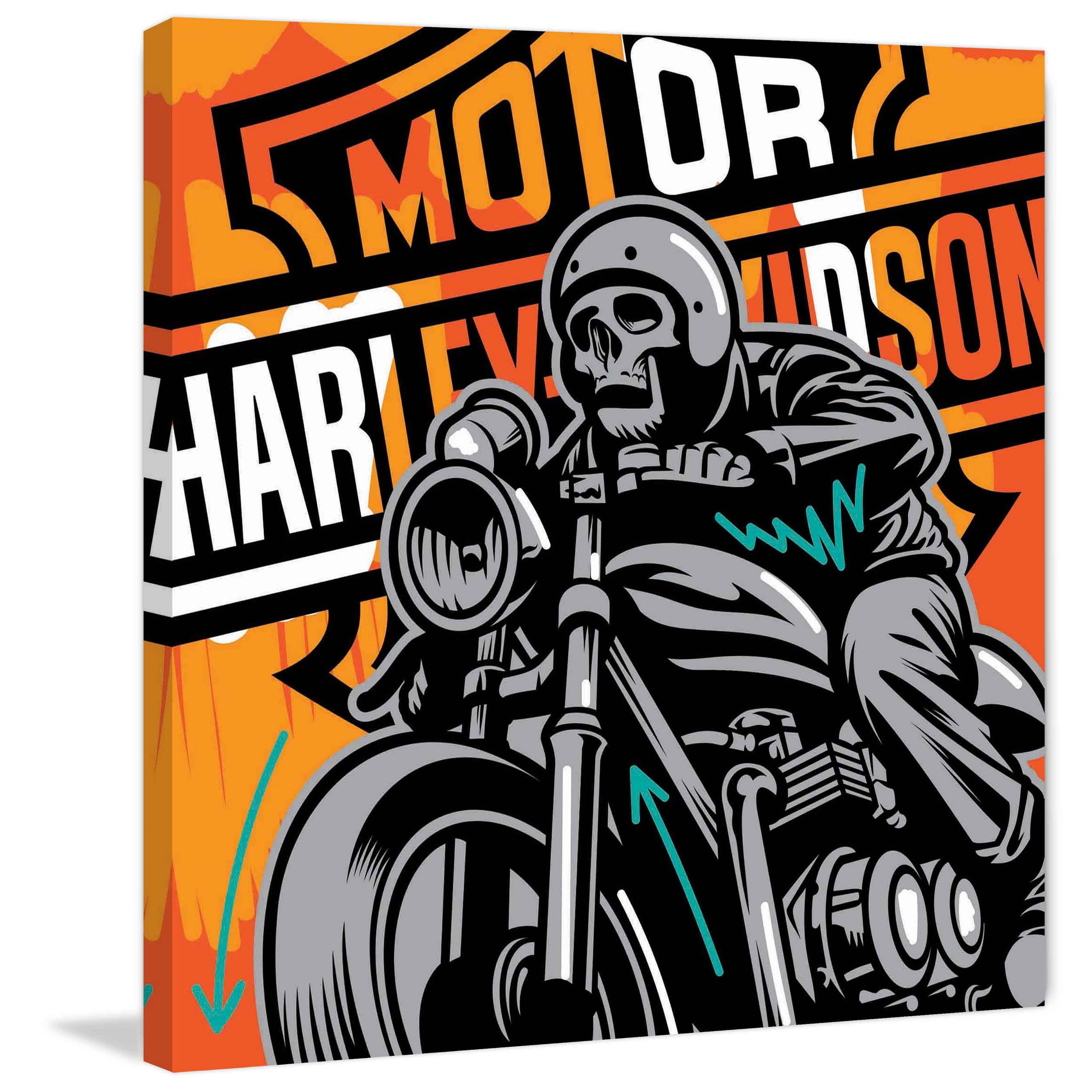 Marmont Hill "Motor" by Josh Ruggs Painting Print on Wrapped Canvas