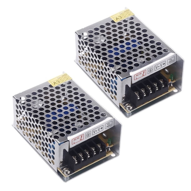2X CA 100 V - 240 V a CC 5 V 5 A 25 W Convertidor de voltaje de CC Interruptores Fuente de alimentación Pieza para guiado