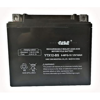 YTX12-BS/YTX12BS Replacement Gel 12V 10Ah 185A Motorcycle Battery QTX12-BS  - Helia Beer Co
