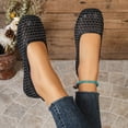 thumbnail image 5 of SuTry Women's Mesh Flat Shoes Round Toe Breathable Soft Sole Lightweight Slip On Comfortable Casual Walking Office Daily Ballet Flats(36), 5 of 8