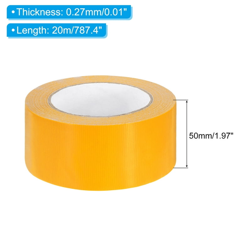 Uxcell 2 inch Bookbinding Tape, 22 Yard Cloth Bookbinding Repair Tape Book Binding Tape Self Adhesive, Yellow