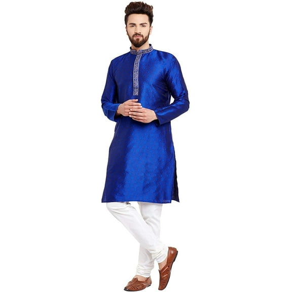 Royal Kurta Mens Cotton Dhoti Kurta Set (Off-White, 44)