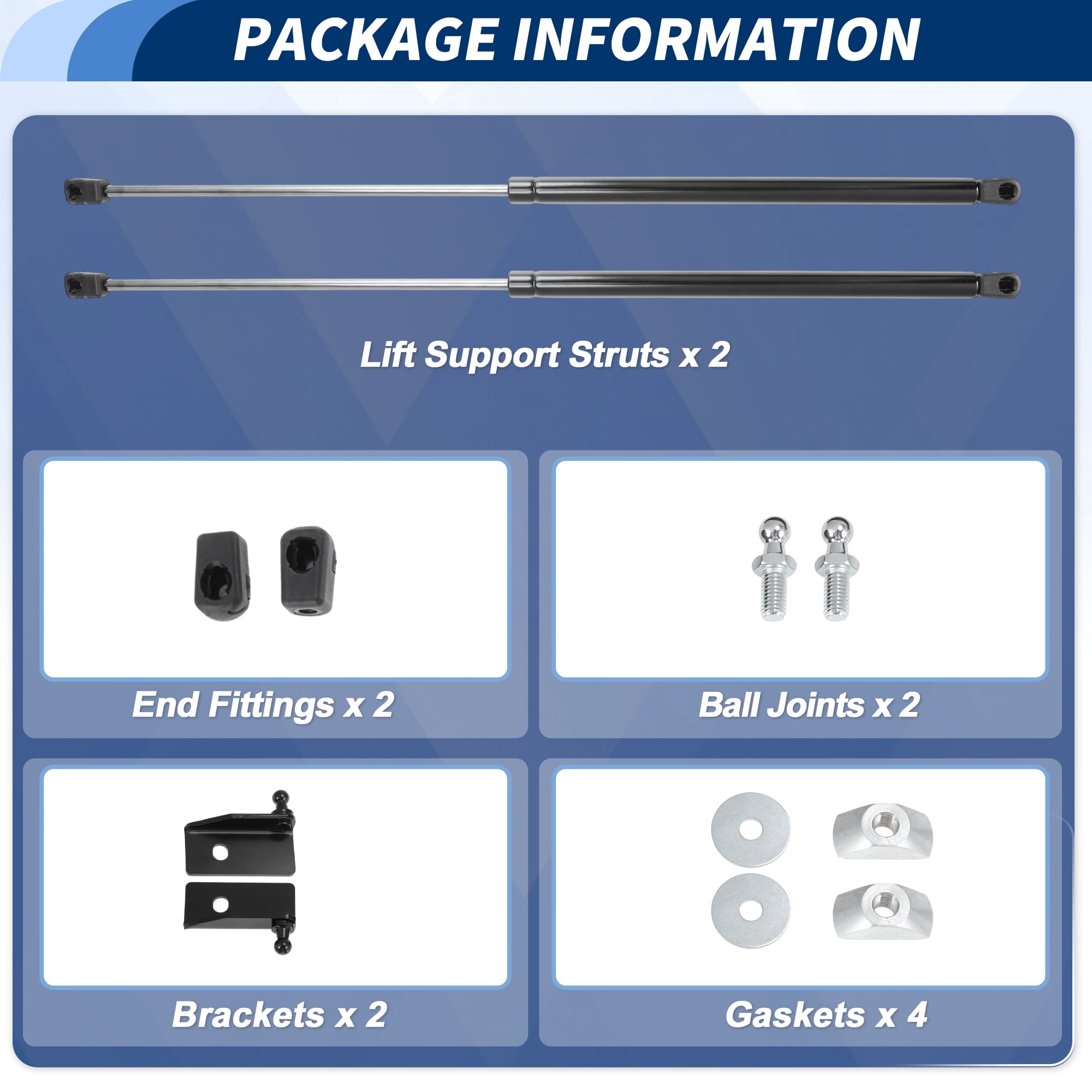 Unique Bargains Front Hood Lift Supports for Toyota Grand Highlander 2024 2025