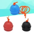 thumbnail image 5 of 3 Pcs Billiard Cue Chalk Holder Mix Color Rubber Snooker Pool Cue with String (Black Red Blue), 5 of 5