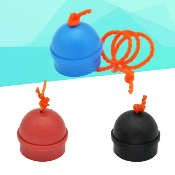 Worgeous Billiard Cue Chalk Holder with Strap for Pool Stick Use 3 Pieces Assorted Color