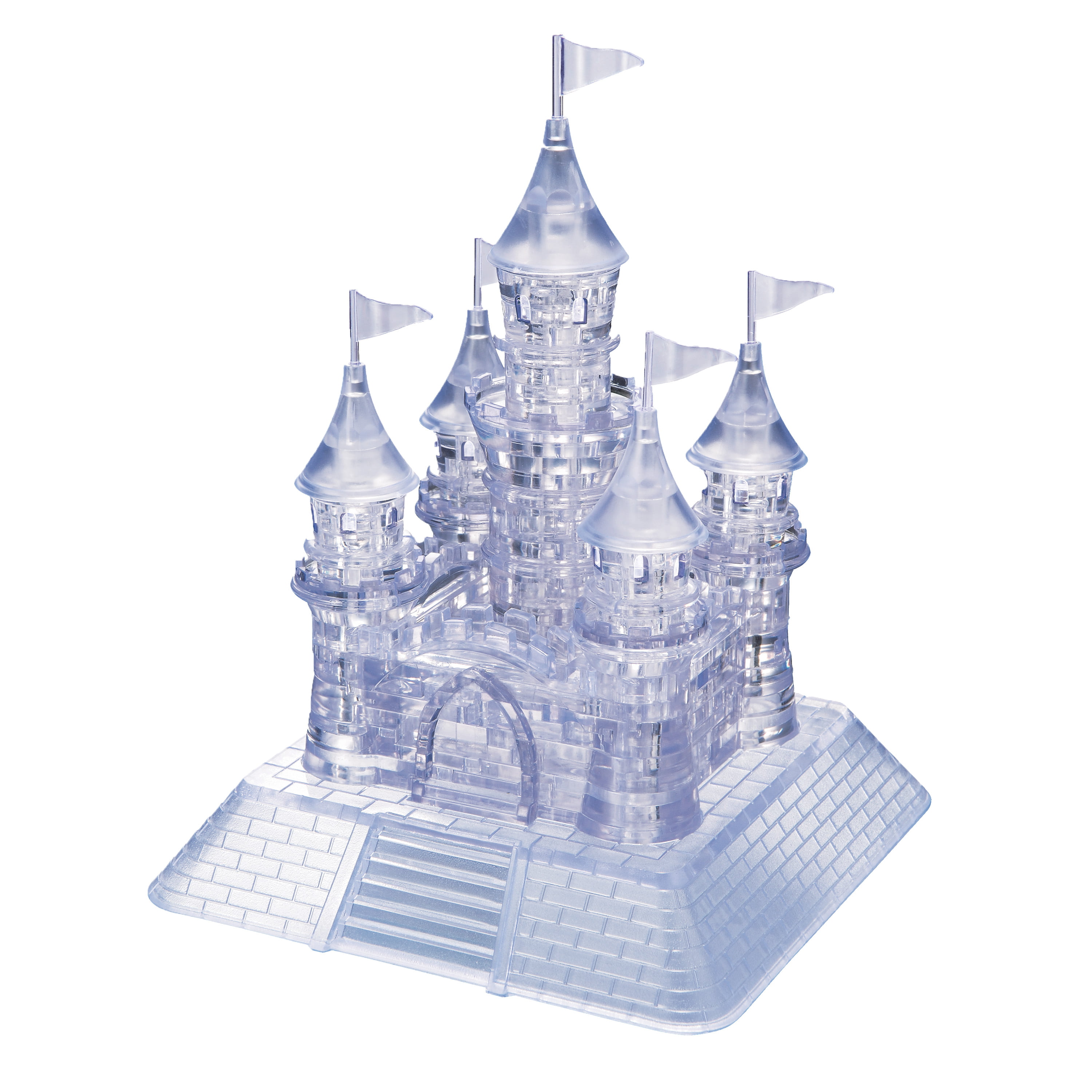 3D Crystal Castle Puzzle Music Flashing Light Jigsaw Model Blocks 105Pcs 