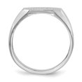 thumbnail image 2 of 14K White Gold Signet Ring, 2 of 5