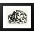 thumbnail image 2 of Leo Gestel 18x15 Black Modern Framed Museum Art Print Titled - Two Masks for Building and Rocks (Sketch) (1936), 2 of 5