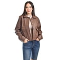 thumbnail image 1 of Chamarra de piel sintetica Roman Fashion /Juvenil, 115 (Cafe) cafe CH, 1 of 5