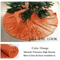 thumbnail image 4 of 48-Inch Embroidery Sequin Christmas Tree Skirt, Orange, 4 of 7