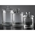 thumbnail image 2 of Set of 3 Clear Glass Apothecary Canister Jars, 2 of 3