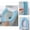 Blue, variant on LSLJS Toilet Seat Cushion Warm & Soft Thicked Padded Toilet Seat with Snaps Washable Reusable Toilet Seat-Home Easy Installation Cleaning