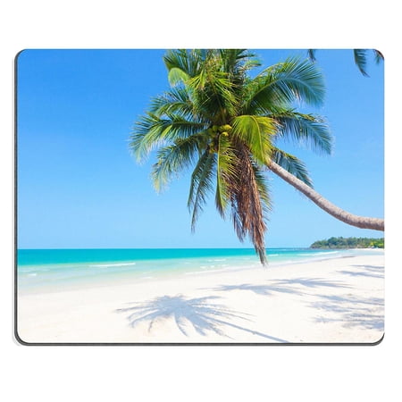 POPCreation beautiful beach with coconut palm Mouse pads Gaming Mouse Pad 9.84x7.87 inches