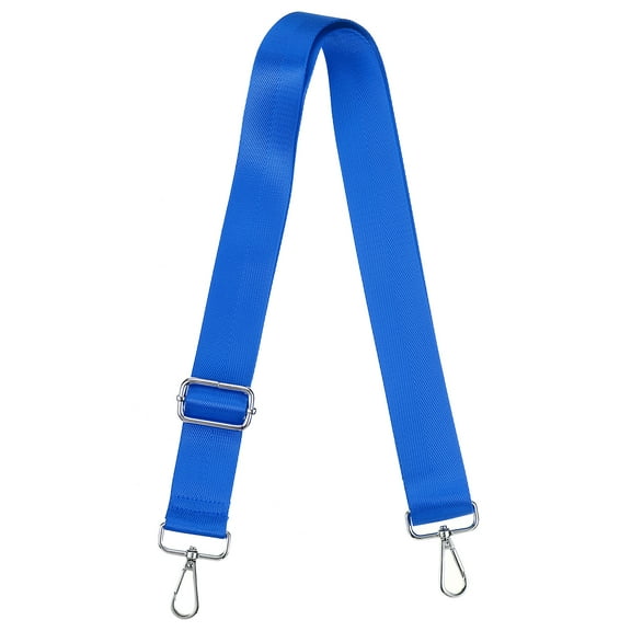 Uxcell Purse Strap Replacement, 29.5-55" Crossbody Shoulder Strap(Blue, Silver Buckle)
