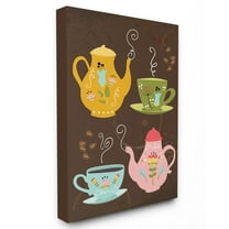 The Stupell Home Decor Collection Kettles And Coffee Cups Wall Art