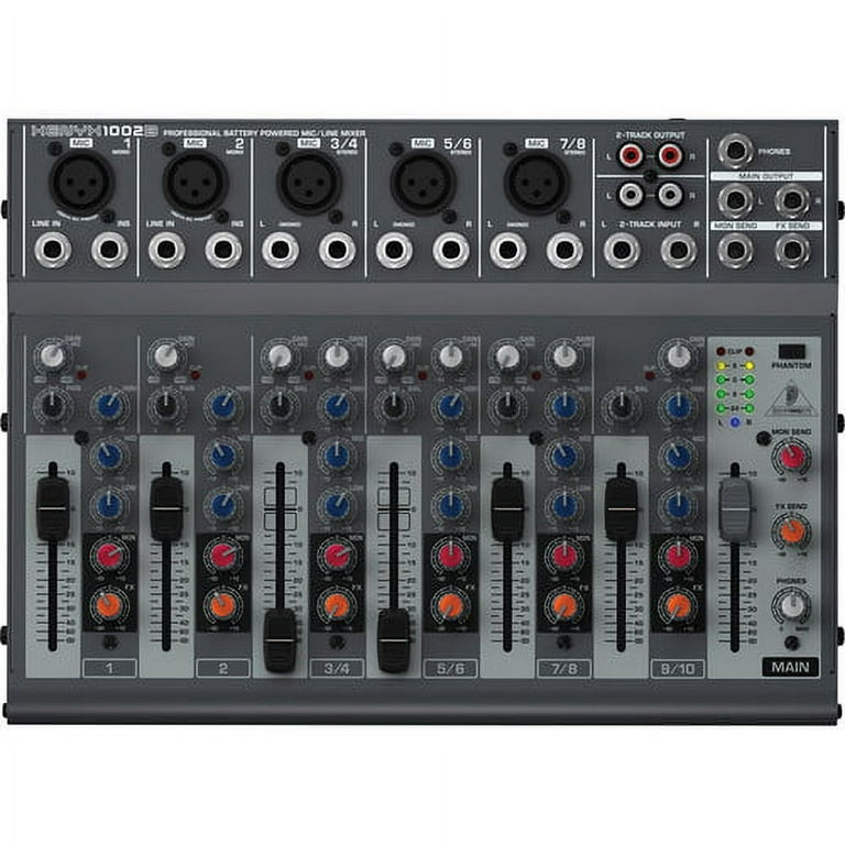 Behringer XENYX 1002B 10-Channel Audio Mixer Bundled +K240 Studio  Headphone, 10f 
