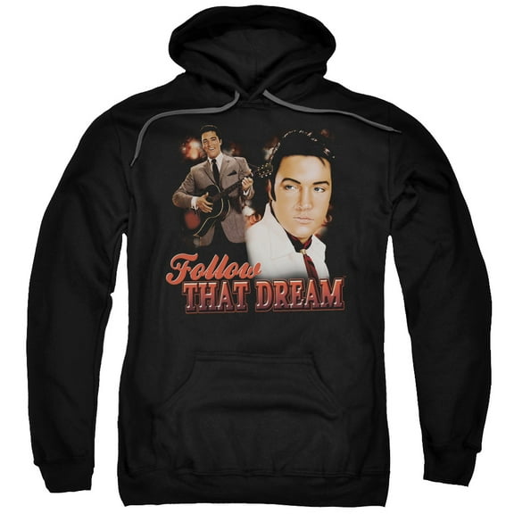 Elvis Presley Follow That Dream Adult Pullover Hoodie Sweatshirt Black