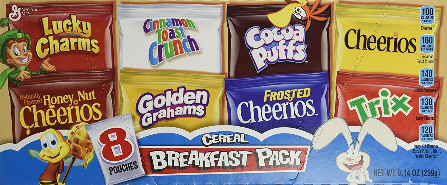 General Mills Cereal Variety Pack, 8 pouches 9.14 oz