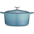 thumbnail image 4 of Tramontina Four Hollandais Rond en Fonte Émaillée, 5.5-Quart, Bleu Moyen, 4 of 8