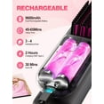 thumbnail image 3 of Portable Heated Hair Straightening Brush, Cordless, 200 Million Anion, LCD Display, for Travel, 3 of 5