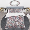 thumbnail image 2 of Designart 'Retro Botanical Pattern II' Mid-Century Modern Duvet Cover Set, 2 of 4