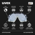 thumbnail image 3 of UVEX Sportstyle 228 - Unisex Adults Sports Eyewear Black Sand Matte/Silver - Anti-Fog & 100% UV Protection, 3 of 9