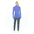thumbnail image 3 of ACTIVE UNIFORMS Women's Long Sleeve Turtle-Neck T-Shirt Under Scrub (Ceil Blue, Small), 3 of 5