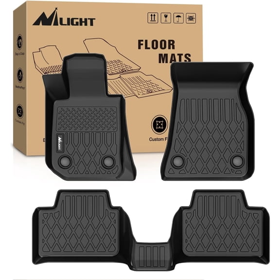 Nilight TPE Floor Mats for BMW 3 Series G20 330i 330i xDrive RWD Sedan Only 2019 2020 2021 2022 2023 2024 2025 All Weather Custom Fit Heavy Duty Floor Liners