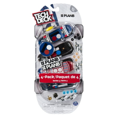 Tech Deck - 96mm Fingerboards - 4-Pack - Plan B