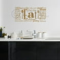 thumbnail image 1 of Eat Phrases Vinyl Lettering Wall Decal Sticker (12.5"H x 27"L, Metallic Gold), 1 of 2