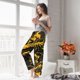 thumbnail image 5 of Balery Urban Graffiti Scorpion Illustration Pantalones de pijama para mujer, pijamas ultraligeros, pantalones de estar por casa-Large, 5 of 6