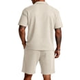thumbnail image 4 of Dresfit Mens Polo Shirt and Shorts Set Zipper Quarter Zip Shirts Shorts Tracksuit 2026 Summer Baggy Lightweight Clothing Set M, 4 of 6