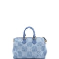 thumbnail image 3 of Pre-Owned Speedy Bandouliere Bag 3D Damier Giant Denim 30 By Rebag, 3 of 7