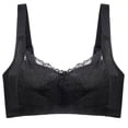 thumbnail image 1 of Sujetador push-up sin aros para mujer, ajustable, transpirable, fino, con copa de cristal, talla grande, pecho grande, sujetador pequeño, 1 of 6