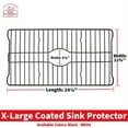 thumbnail image 6 of Better Houseware Extra Large Sink Protector Grid Plastic 24in x 12.625in White "Sink Mat", 6 of 24