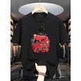 thumbnail image 1 of Ball - Men's Basketball Player Graphic T-Shirt, Black Sports Tee for Gym, Casual Outfits - Machine Washable Summer Top for Basketball Fans, Basketball Shirt, Gym Apparel, Round Neckline Shirt, 1 of 6