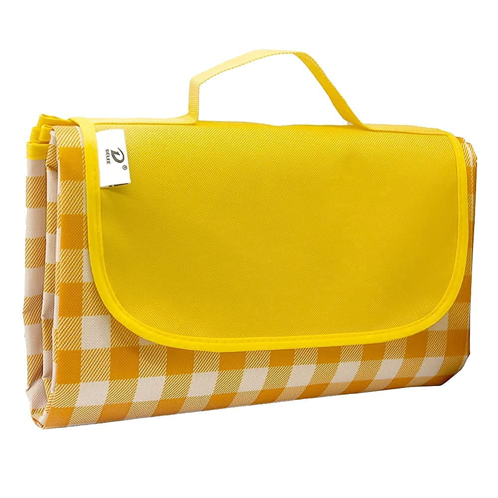 DELEE Picnic Blanket Waterproof,79x78 inches Foldable Outdoor Picnic
