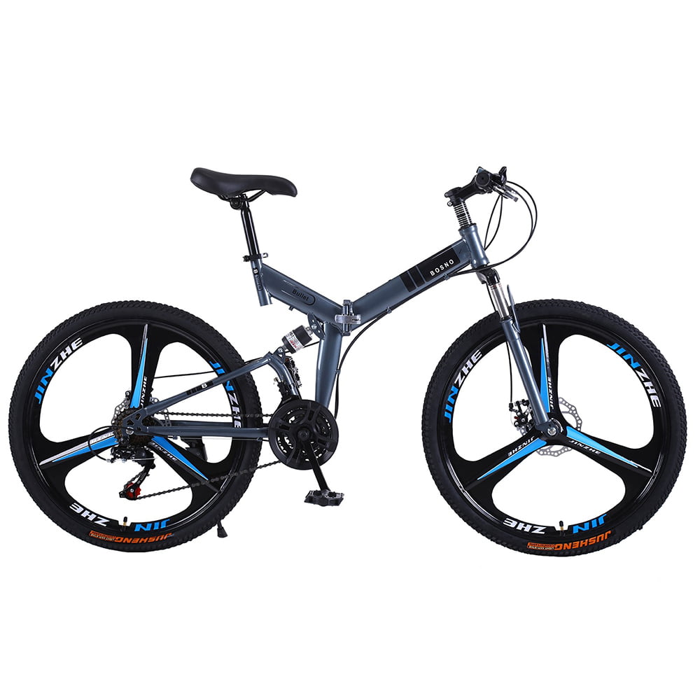 Details about   26" Full Suspension Mountain Bike 21 Speed Folding Bicycle Men or Women MTB New 
