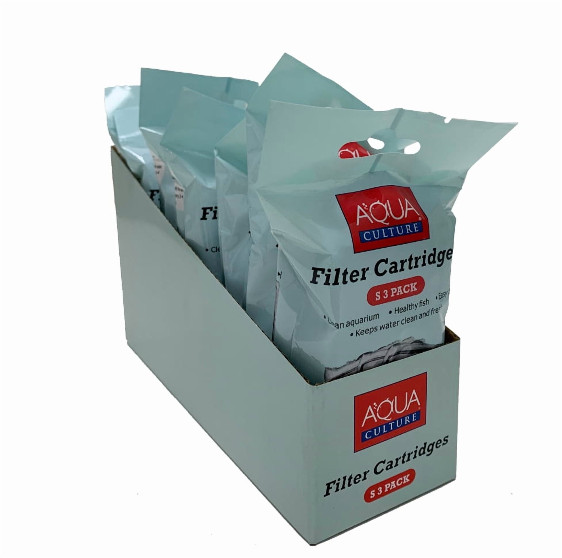 (4 pack) Aqua Culture Filter Cartridges-S-3 Pack