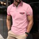 thumbnail image 2 of Mens Manga Corta Botón Abajo Camisas Girar Abajo Cuello Empalmado Deportes Superior, Camisa Botón Casual para Hombres, 2 of 4