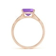 thumbnail image 2 of ANGARA Natural 2.2 Ct. Amethyst Solitaire Engagement Ring in 14K Rose Gold for Women (Ring Size: 5), 2 of 8