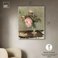 thumbnail image 5 of Berthe Morisot - Peonies Canvas Vintage Farmhouse Wall Art by Art Remedy, White Frame, 36" x 45", 5 of 7