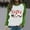 Green, variant on WXLWZYWL Ugly Christmas Sweatshirts for Women Long Sleeve Fitted Tops Raglan Shoulder Round Neck Blouses Patchwork Pullover