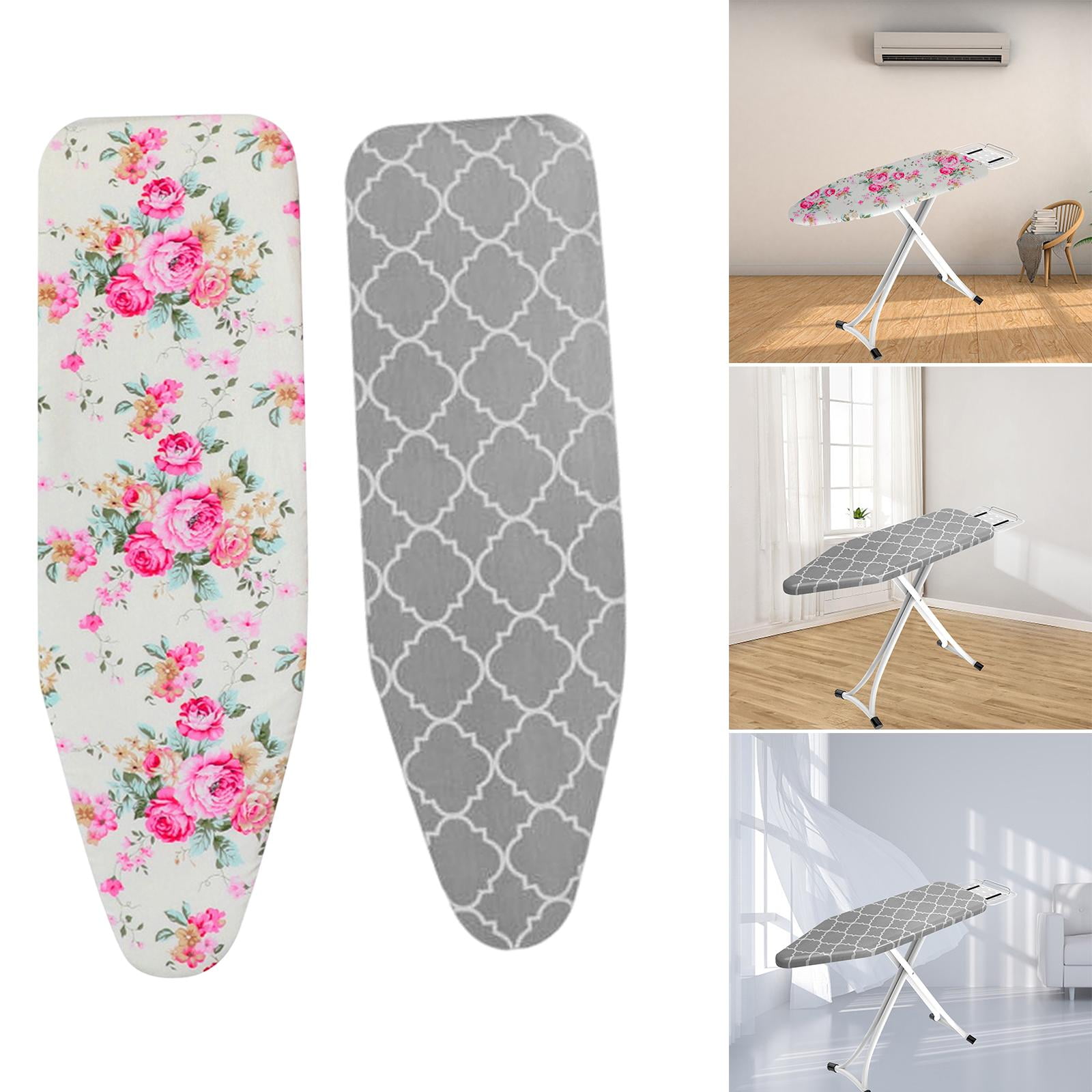 Elastic Ironing Board Cover, 2 Pieces, Stain Resistant, 120cm X 41cm