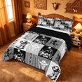 thumbnail image 2 of meiyoeat Western Cowboy Bull Skull Full Size Comforter Sets For Boys,Rustic Farmhouse Cabin Bedding Comforter Set,Reversible,3 Pieces,1 Comforter and 2 Pillowcases, 2 of 7