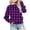 Purple, variant on EQWLJWE Girls Fall Sweatshirt,Kids Hoodless Plaid Print Crewneck Long Sleeve Pullover Green for 7-8 Years