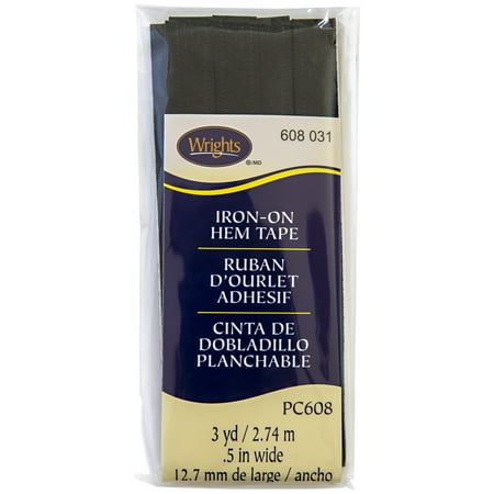 UPC: 0070659146015 | Wrights Hem Tape Black 1/2 Iron On Hem Tape For Sewing And Crafts 3 Yards 1 Each